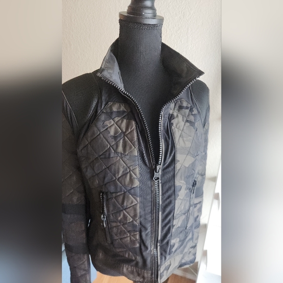 Blanc Noir Camo Moto Jacket Large - Picture 8 of 16